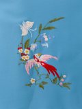 bird embroidered A-line skirt