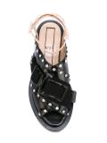 studded buckle sandals