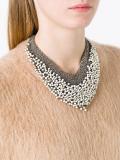 beaded v-necklace