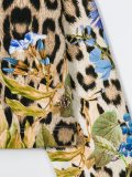 leopard and floral print sweatshirt