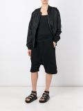 drop-crotch track shorts 