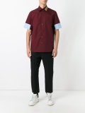colour block shirt