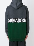 split logo hoodie