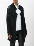 open knit cardigan
