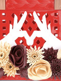 floral motif tote bag 