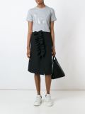 front draped detail skirt