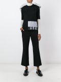 ruffled shoulders T-shirt