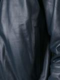 zipped leather jacket 