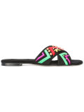 Aztec design sandals