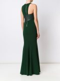 asymmetric neck gown 
