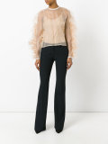 ruffled sleeve blouse