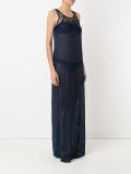 round neck lace beach dress
