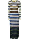 striped maxi dress
