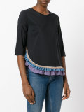 ruffled trim top 