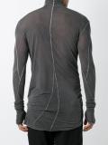 sheer slim-fit sweatshirt