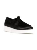 panelled lace-up shoes
