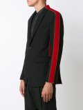contrast stripe blazer
