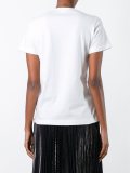 scalloped detailing asymmetric T-shirt