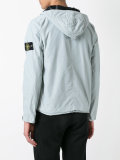 contrast hooded jacket  
