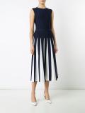 pleated knit dress