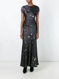 splatter print dress