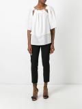 slim-fit cropped trousers