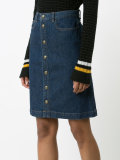 stonewashed denim skirt