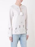flared longsleeves blouse