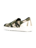 slip-on camouflage trainers