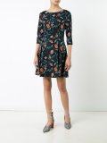 floral print flared dress