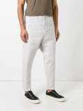 cropped tapered trousers