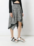 asymmetric patterned skirt
