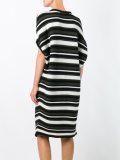 striped knitted T-shirt dress