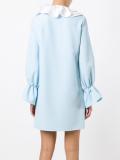 ruffled detail shift dress
