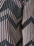 printed ribbed cardigan