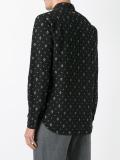 geometric print shirt