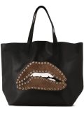 mouth patch tote bag