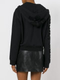 lace insert hoodie