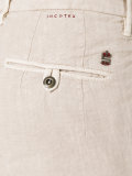 pleat detail tapered trousers
