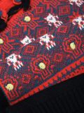 intarsia knit scarf