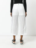 layered cut out trousers 