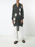 cut-off midi cardigan