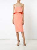 flared trim dress