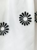 floral appliqué skirt