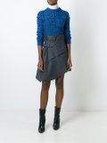 asymmetric high-waisted skirt