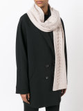 wide cable knit scarf 