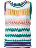 zigzag knit tank