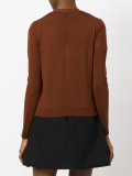 V-neck buttoned cardigan