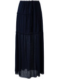 pleated maxi skirt