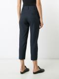 straight cropped trousers